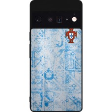 Google Pixel 6 Pro Case Hülle - Silikon schwarz Portugal Away personalisierbares Fussballtrikot