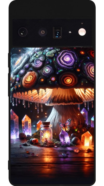 Google Pixel 6 Pro Case Hülle - Silikon schwarz Halloween Zaubertrank Magie