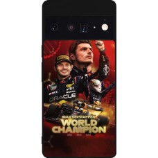 Google Pixel 6 Pro Case Hülle - Silikon schwarz Max Verstappen Champion 2023