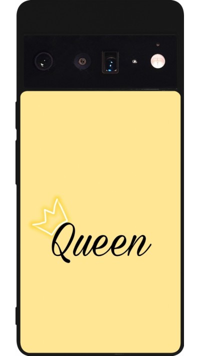 Google Pixel 6 Pro Case Hülle - Silikon schwarz Mom 2024 Queen