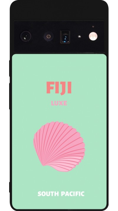 Google Pixel 6 Pro Case Hülle - Silikon schwarz Pop Summer Destination Fiji