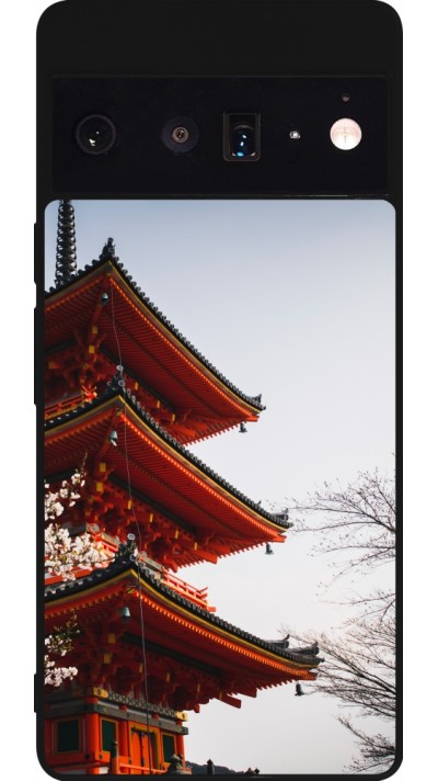 Google Pixel 6 Pro Case Hülle - Silikon schwarz Spring 23 Japan