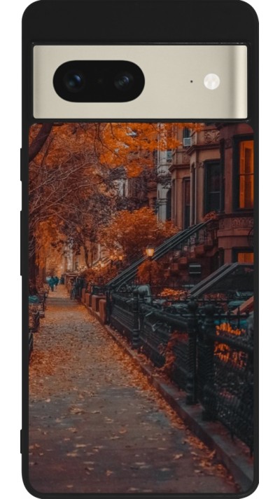 Google Pixel 7 Case Hülle - Silikon schwarz Autumn 2024 city