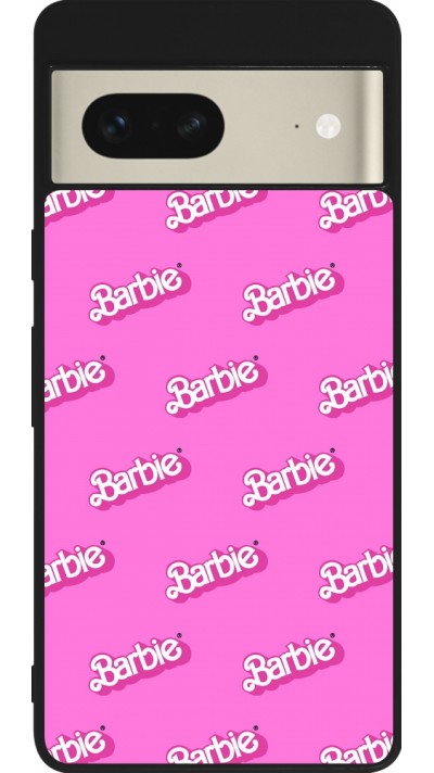 Google Pixel 7 Case Hülle - Silikon schwarz Barbie Pattern