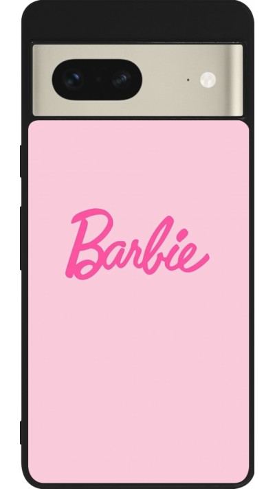 Google Pixel 7 Case Hülle - Silikon schwarz Barbie Text