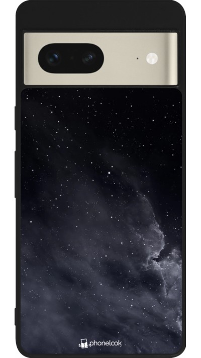 Google Pixel 7 Case Hülle - Silikon schwarz Black Sky Clouds