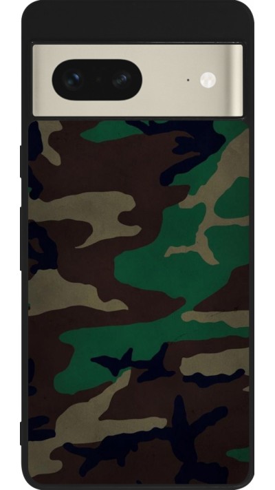 Google Pixel 7 Case Hülle - Silikon schwarz Camouflage 3