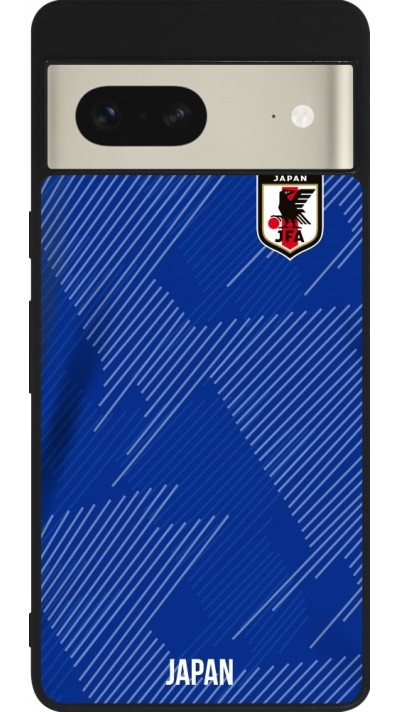 Google Pixel 7 Case Hülle - Silikon schwarz Japan 2022 personalisierbares Fussballtrikot