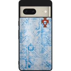 Google Pixel 7 Case Hülle - Silikon schwarz Portugal Away personalisierbares Fussballtrikot