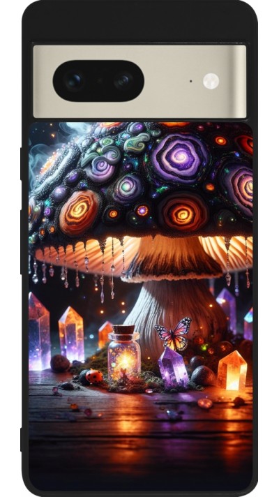 Google Pixel 7 Case Hülle - Silikon schwarz Halloween Zaubertrank Magie