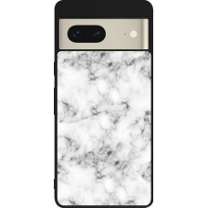 Google Pixel 7 Case Hülle - Silikon schwarz Marble 01