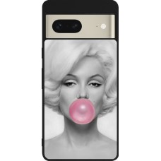 Google Pixel 7 Case Hülle - Silikon schwarz Marilyn Bubble