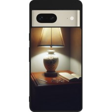 Google Pixel 7 Case Hülle - Silikon schwarz Mitternachtsleuchten