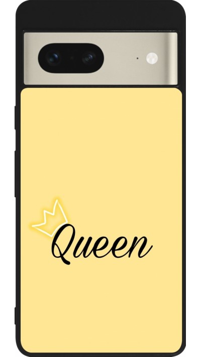 Google Pixel 7 Case Hülle - Silikon schwarz Mom 2024 Queen