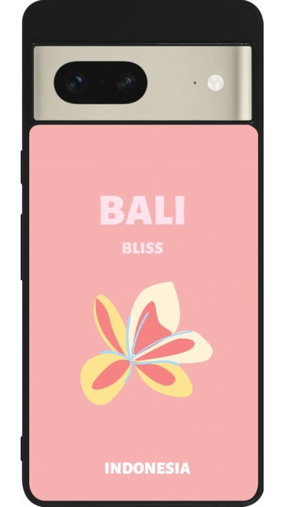 Google Pixel 7 Case Hülle - Silikon schwarz Pop Summer Destination Bali