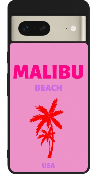 Google Pixel 7 Case Hülle - Silikon schwarz Pop Summer Destination Malibu