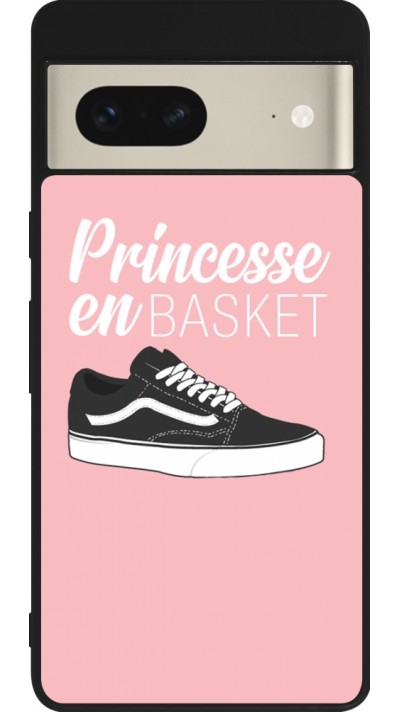 Google Pixel 7 Case Hülle - Silikon schwarz princesse en basket