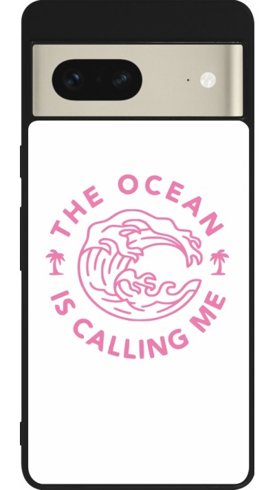 Google Pixel 7 Case Hülle - Silikon schwarz The Ocean is calling me