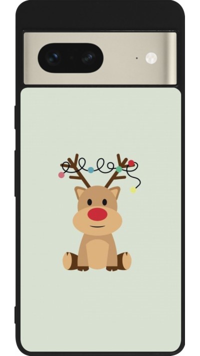 Google Pixel 7 Case Hülle - Silikon schwarz Christmas 22 baby reindeer