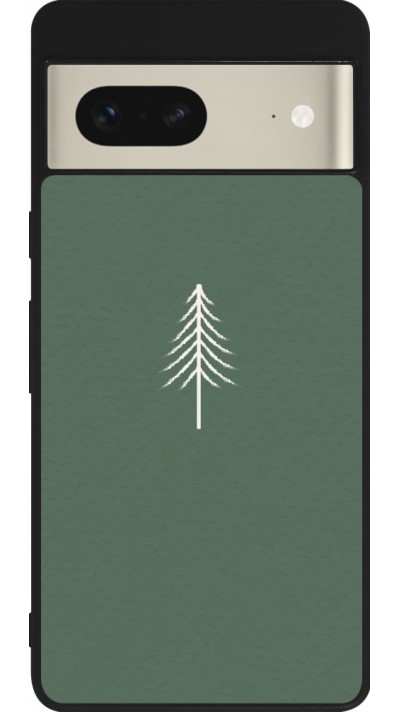 Google Pixel 7 Case Hülle - Silikon schwarz Christmas 22 minimalist tree