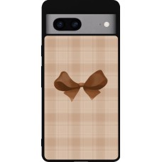 Google Pixel 7a Case Hülle - Silikon schwarz Autumn 2024 bow