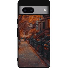 Google Pixel 7a Case Hülle - Silikon schwarz Autumn 2024 city