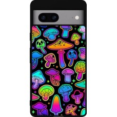 Google Pixel 7a Case Hülle - Silikon schwarz Autumn 2024 magic mushrooms