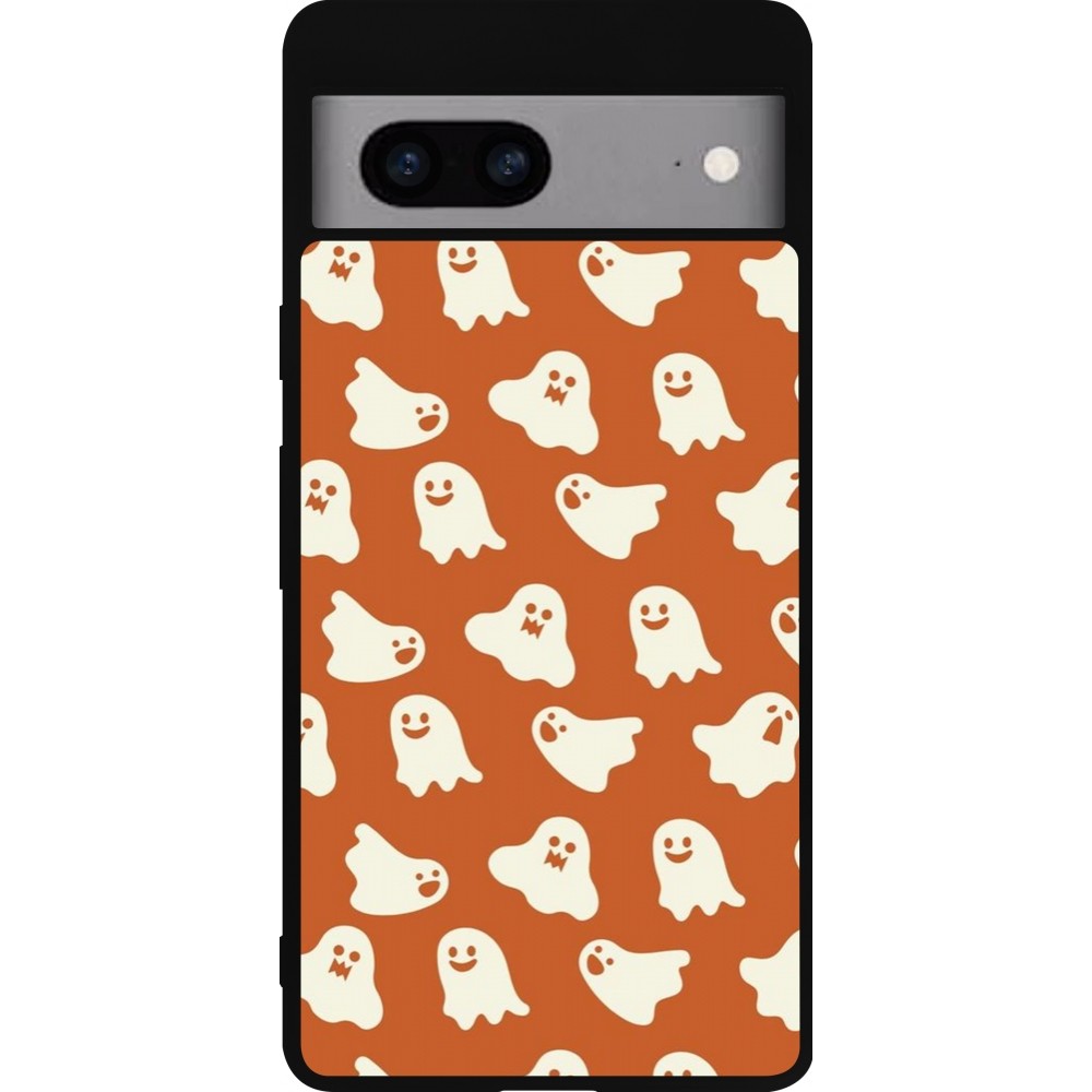 Google Pixel 7a Case Hülle - Silikon schwarz Autumn 2024 mini ghosts