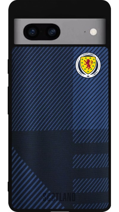 Google Pixel 7a Case Hülle - Silikon schwarz Schottland personalisierbares Fussballtrikot