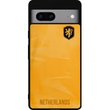 Google Pixel 7a Case Hülle - Silikon schwarz Holland 2022 personalisierbares Fußballtrikot