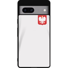 Google Pixel 7a Case Hülle - Silikon schwarz Polen 2022 personalisierbares Fussballtrikot