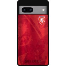 Google Pixel 7a Case Hülle - Silikon schwarz Tschechische Republik personalisierbares Fussballtrikot