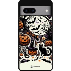 Google Pixel 7a Case Hülle - Silikon schwarz Halloween 2024 Spuk