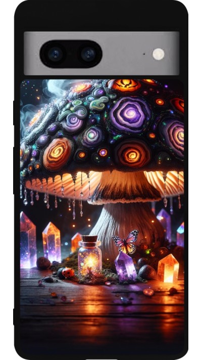 Google Pixel 7a Case Hülle - Silikon schwarz Halloween Zaubertrank Magie