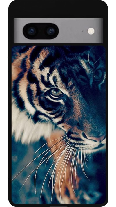 Google Pixel 7a Case Hülle - Silikon schwarz Incredible Lion