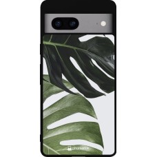 Coque Google Pixel 7a - Silicone rigide noir Monstera Plant