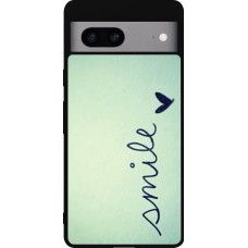 Coque Google Pixel 7a - Silicone rigide noir Smile