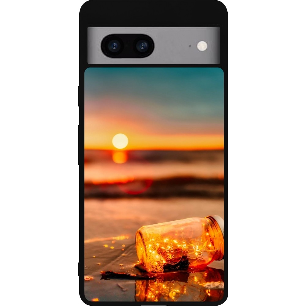 Google Pixel 7a Case Hülle - Silikon schwarz Summer 2021 16