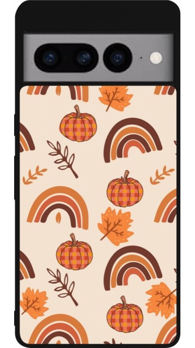 Google Pixel 7 Pro Case Hülle - Silikon schwarz Autumn 2024 rainbow