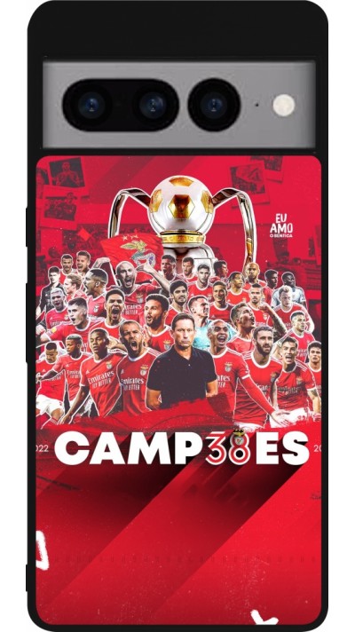 Google Pixel 7 Pro Case Hülle - Silikon schwarz Benfica Campeoes 2023