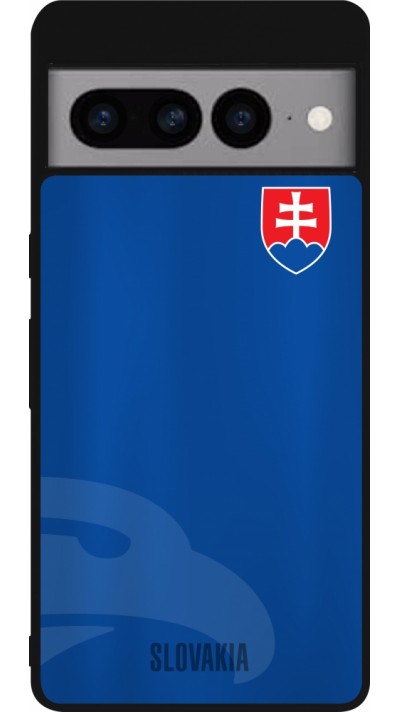 Coque Google Pixel 7 Pro - Silicone rigide noir Maillot de football Slovaquie