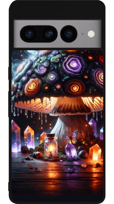 Google Pixel 7 Pro Case Hülle - Silikon schwarz Halloween Zaubertrank Magie