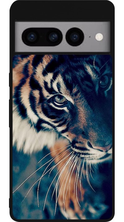 Google Pixel 7 Pro Case Hülle - Silikon schwarz Incredible Lion