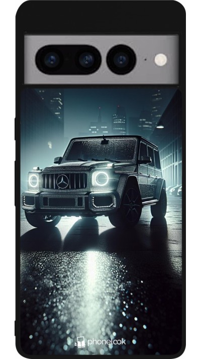 Google Pixel 7 Pro Case Hülle - Silikon schwarz Mercedes G AMG Nacht