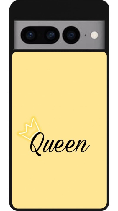 Google Pixel 7 Pro Case Hülle - Silikon schwarz Mom 2024 Queen