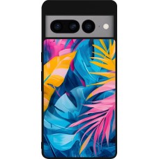 Google Pixel 7 Pro Case Hülle - Silikon schwarz Palms Blue