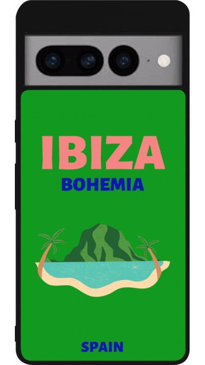 Coque Google Pixel 7 Pro - Silicone rigide noir Pop Summer Destination Ibiza