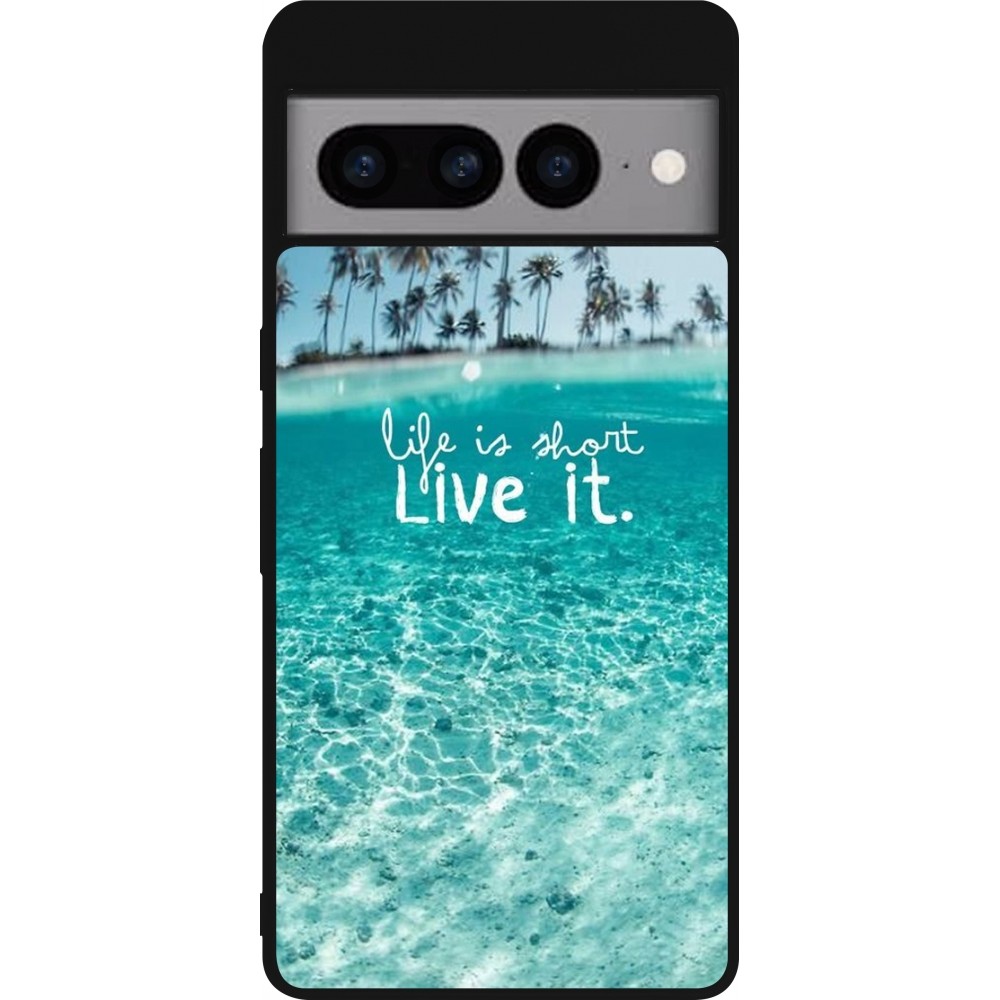 Google Pixel 7 Pro Case Hülle - Silikon schwarz Summer 18 24