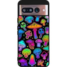 Google Pixel 8 Case Hülle - Silikon schwarz Autumn 2024 magic mushrooms