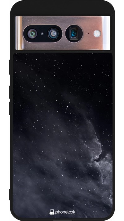 Google Pixel 8 Case Hülle - Silikon schwarz Black Sky Clouds